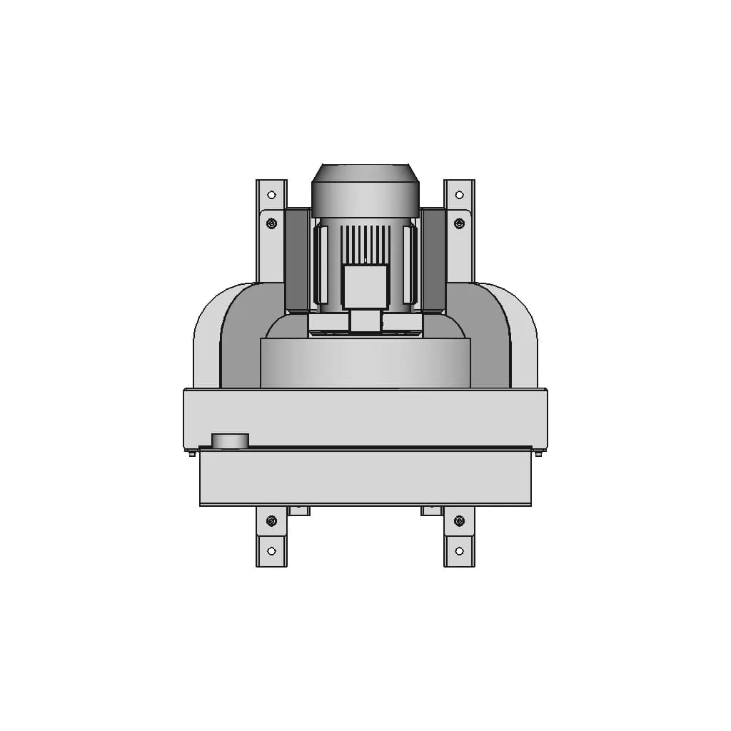 Oil Cooler With Ac Motor 1 | CAD Model for Energy Systems_270_0_degree_snapshot
