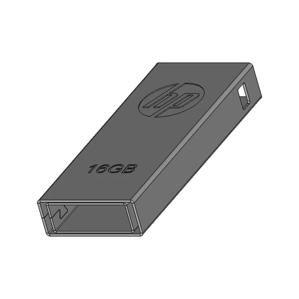 Pendrive Sheetmetal Cover 1 | Industrial CAD Design_60_30_degree_snapshot