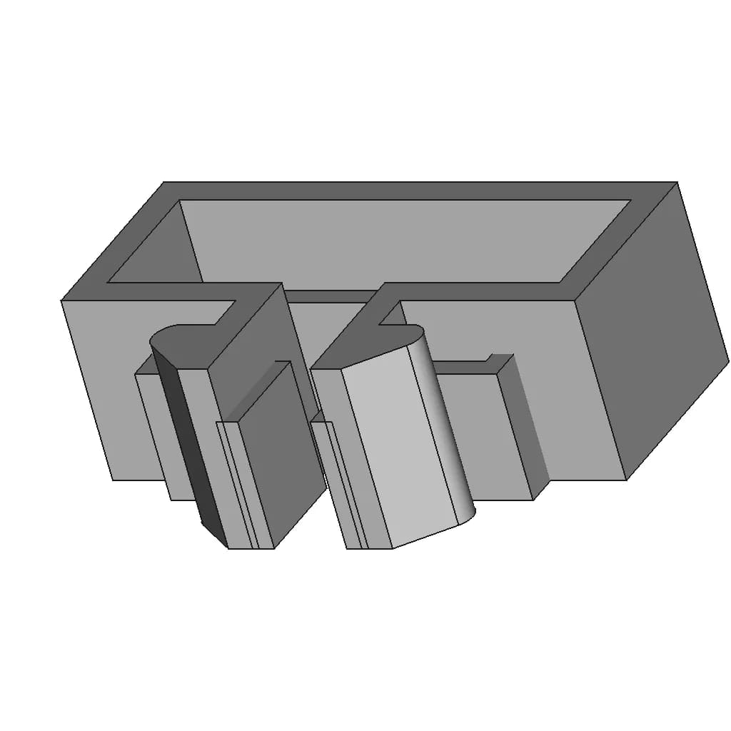 Cable Clamp For Item Norm Profiles 1 | Industrial CAD Design_60_30_degree_snapshot