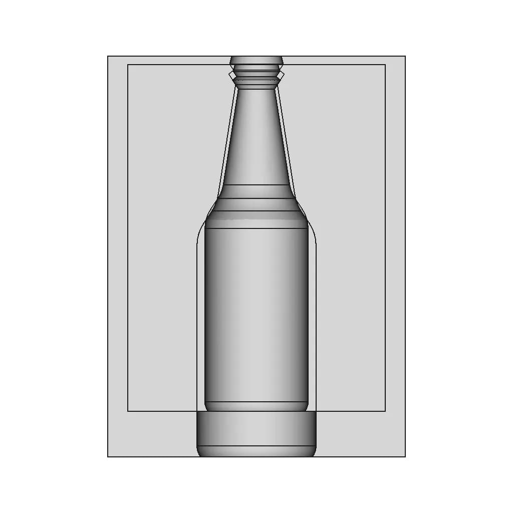 Glass Bottle 75 | Industrial CAD Design_0_0_degree_snapshot