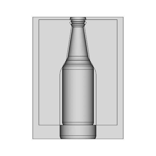 Glass Bottle 75 | Industrial CAD Design