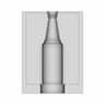 Glass Bottle 75 | Industrial CAD Design_0_0_degree_snapshot