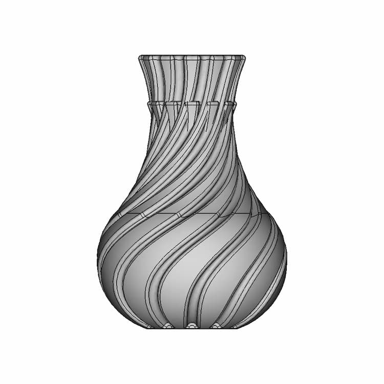 3D Printed Vase 4 | Industrial CAD Design