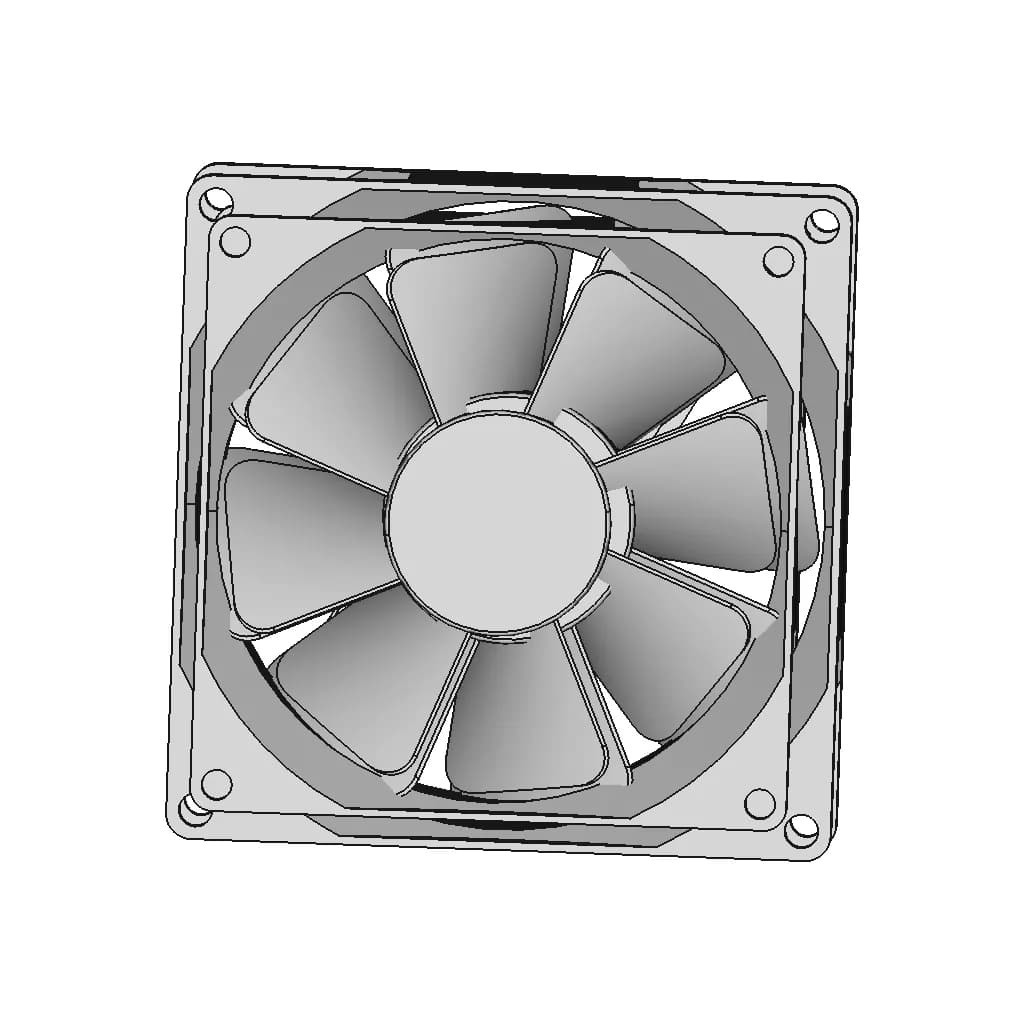 Cooling Fan 50 | Industrial CAD Design_0_90_degree_snapshot