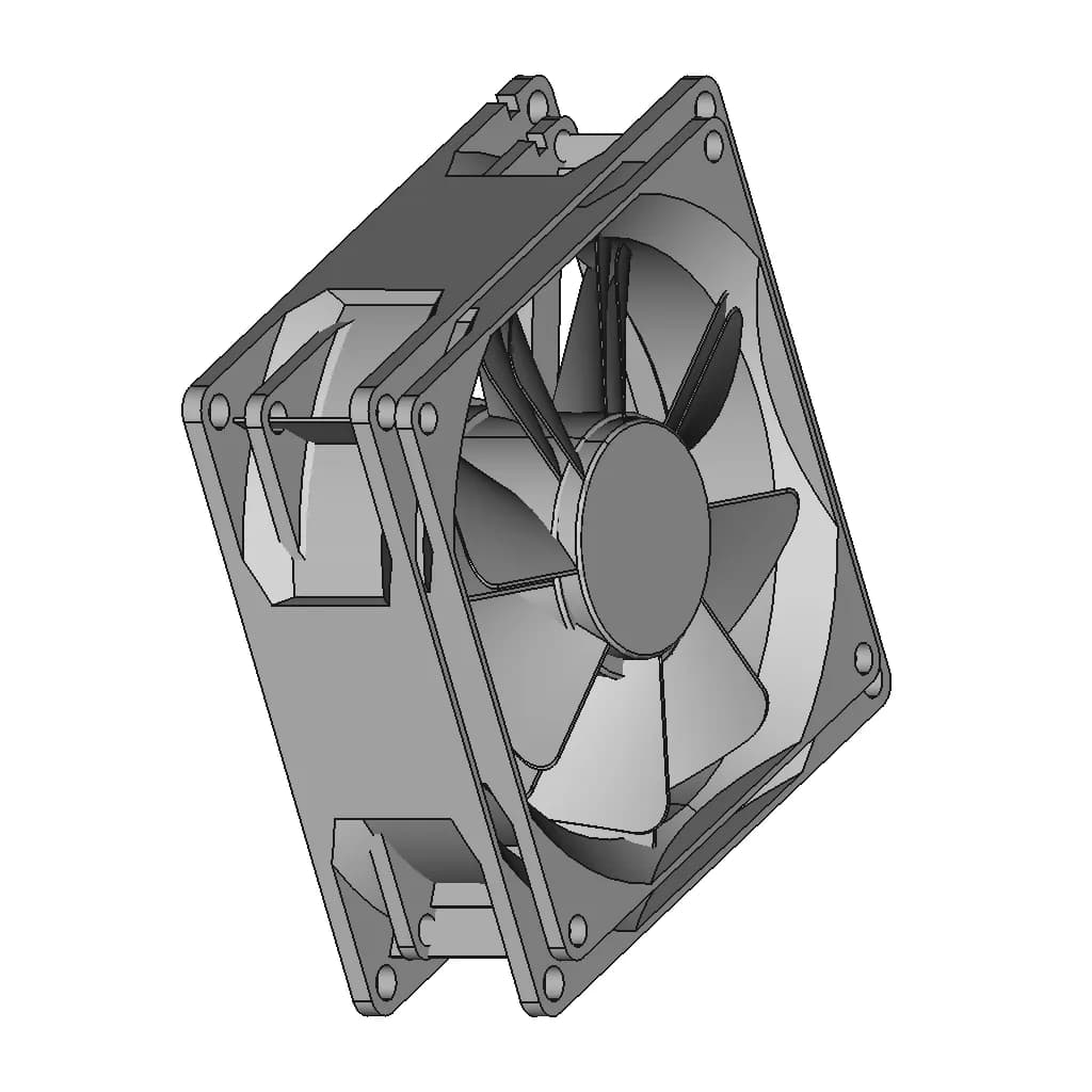 Cooling Fan 50 | Industrial CAD Design_60_30_degree_snapshot
