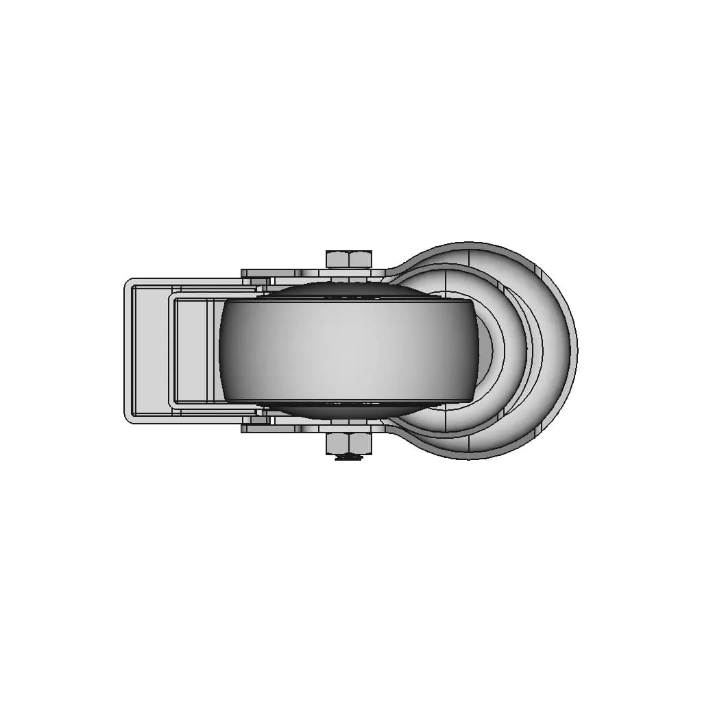 Castor Hod 3 Inch Stsb M 1 2 | Industrial CAD Design_90_0_degree_snapshot