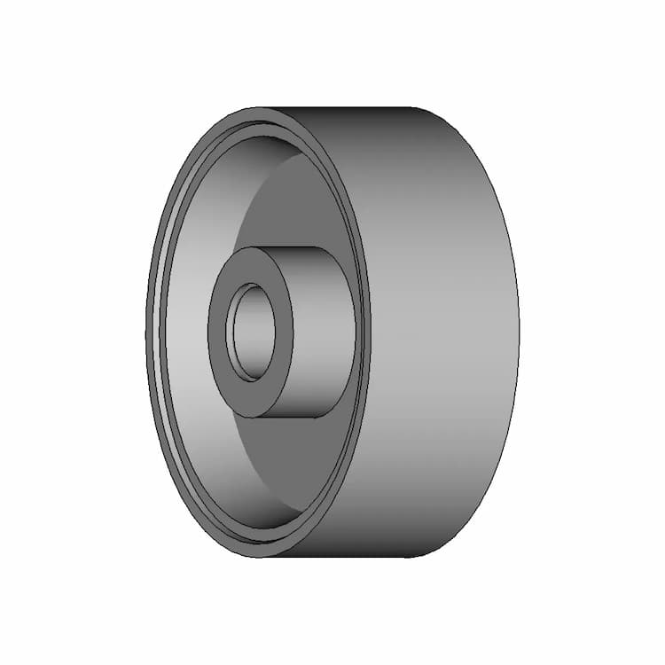 Recessed Pulley Or Hub Component With Central Bore | Industrial CAD Design