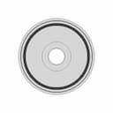 Recessed Pulley Or Hub Component With Central Bore | Industrial CAD Design_0_90_degree_snapshot