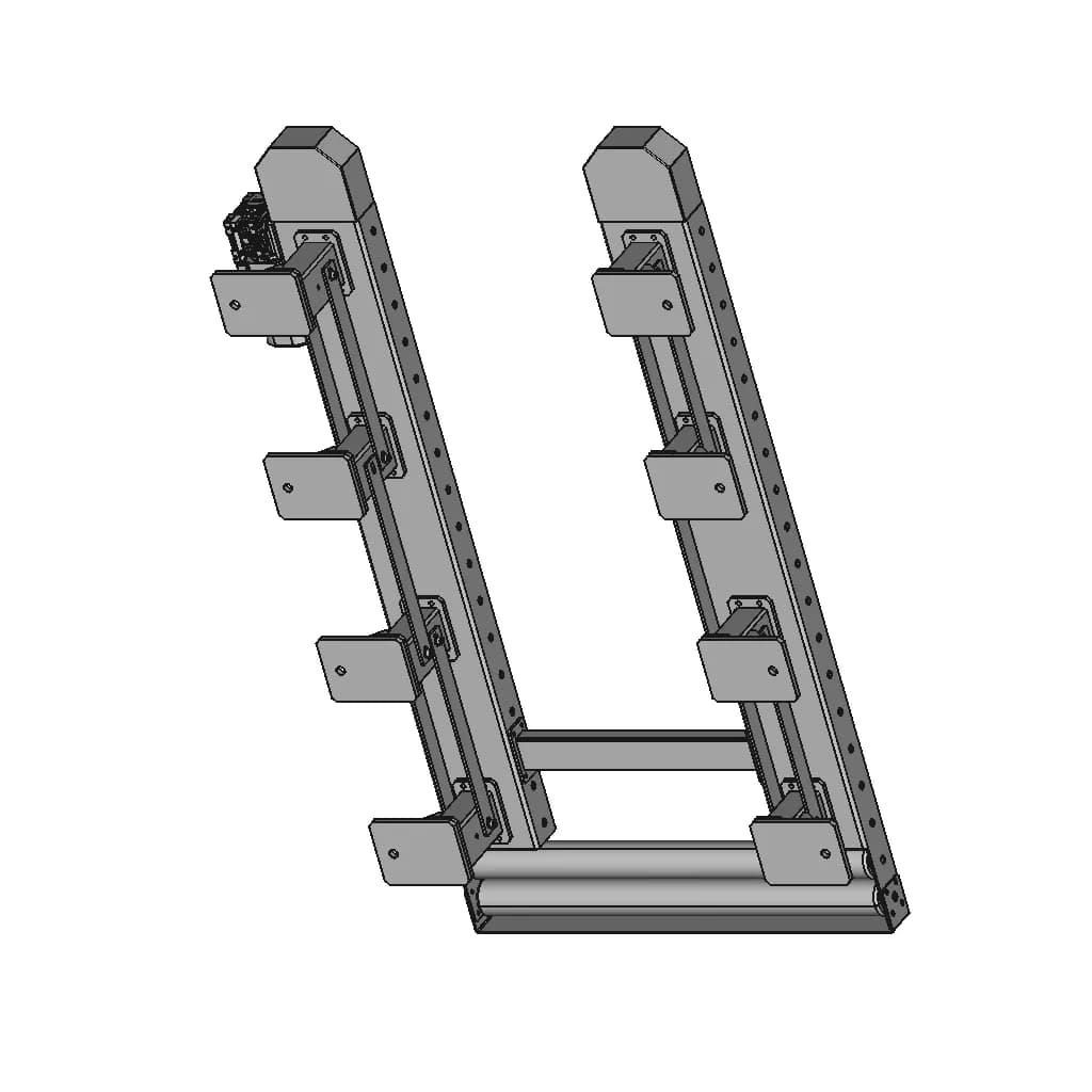 Roller Conveyor 108 | Industrial CAD Design_60_30_degree_snapshot
