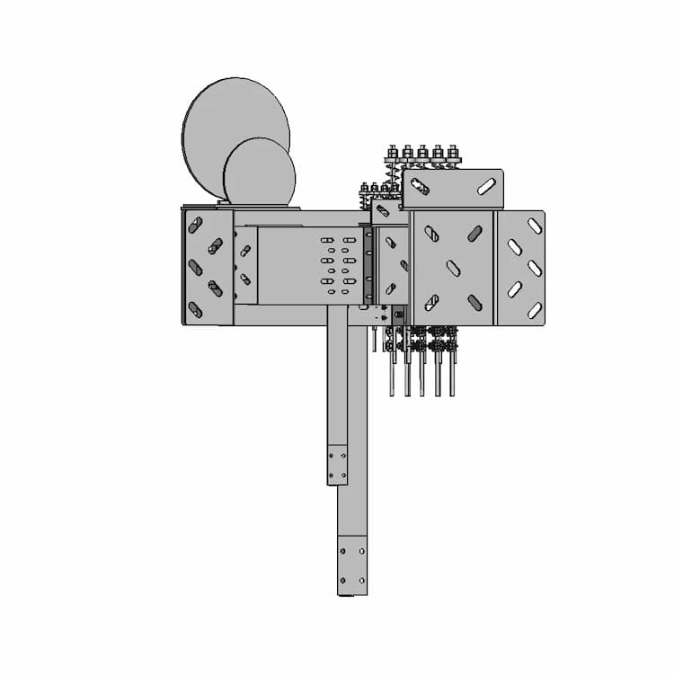 Raya Ve Duvara Baglantili Mrl Asansor Karsi Fixpunt | Industrial CAD Design