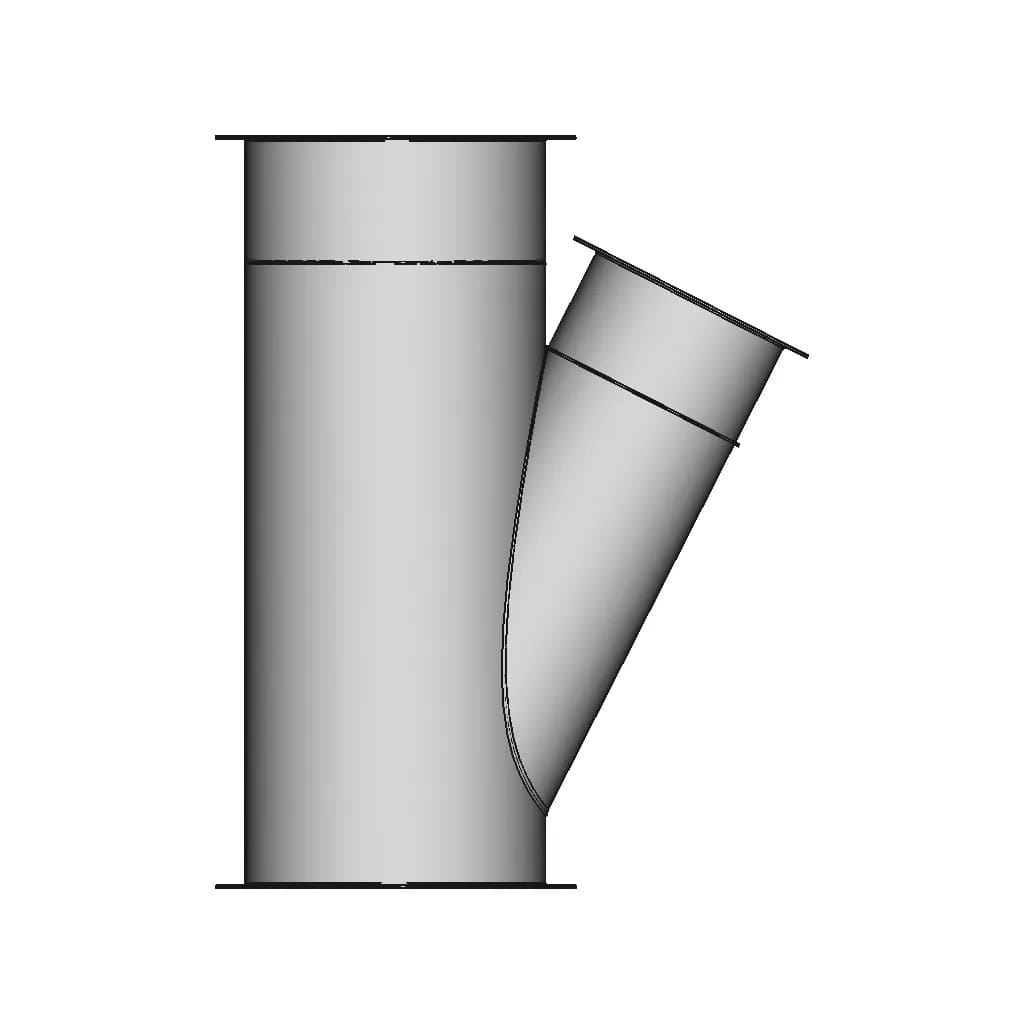 Pipe O400 With Branch O280 27 1 | Industrial CAD Design_0_0_degree_snapshot