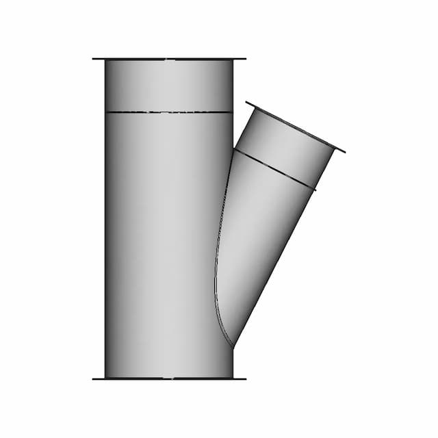 Pipe O400 With Branch O280 27 1 | Industrial CAD Design