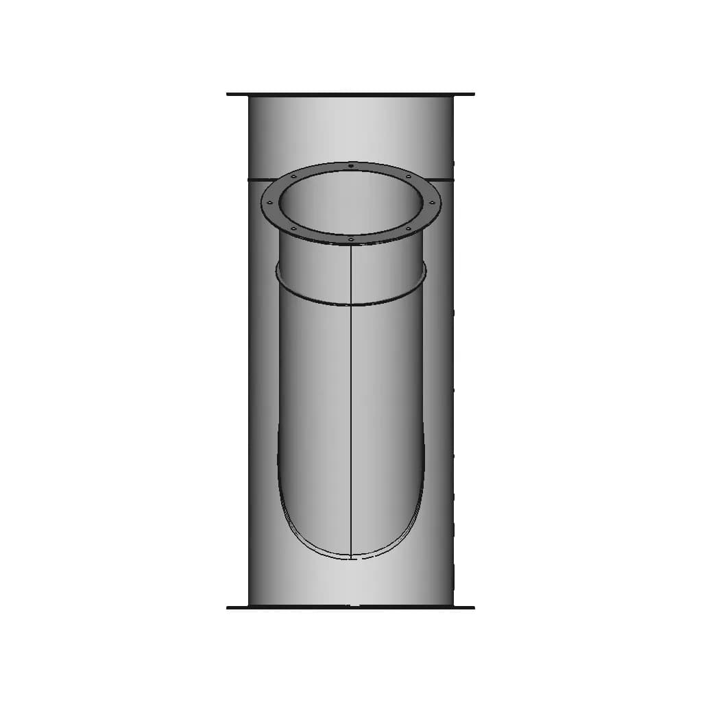 Pipe O400 With Branch O280 27 1 | Industrial CAD Design_0_90_degree_snapshot