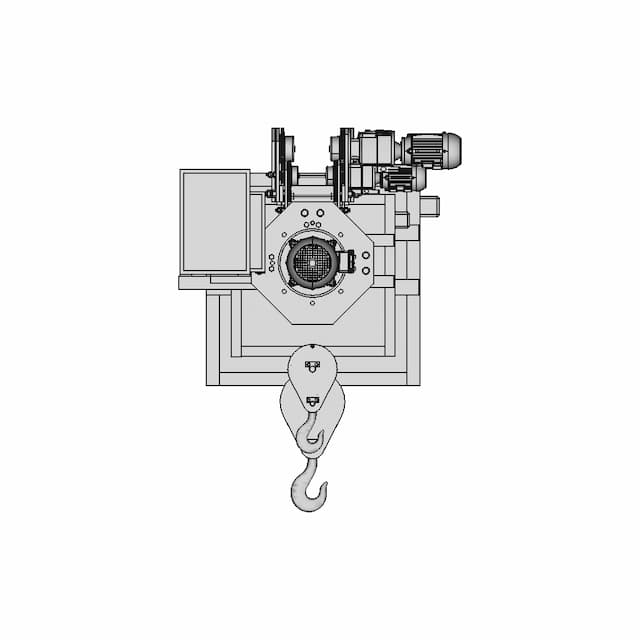 Talha Eletrica Electric Hoist 2T 1 | Industrial CAD Design