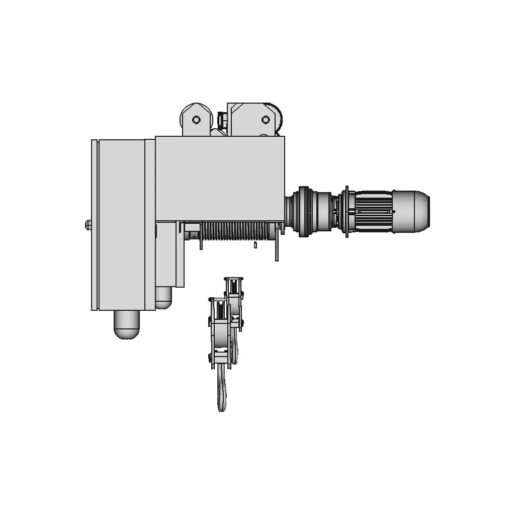 Talha Eletrica Electric Hoist 2T 1 | Industrial CAD Design_0_270_degree_snapshot