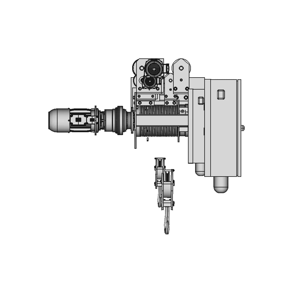 Talha Eletrica Electric Hoist 2T 1 | Industrial CAD Design_0_90_degree_snapshot