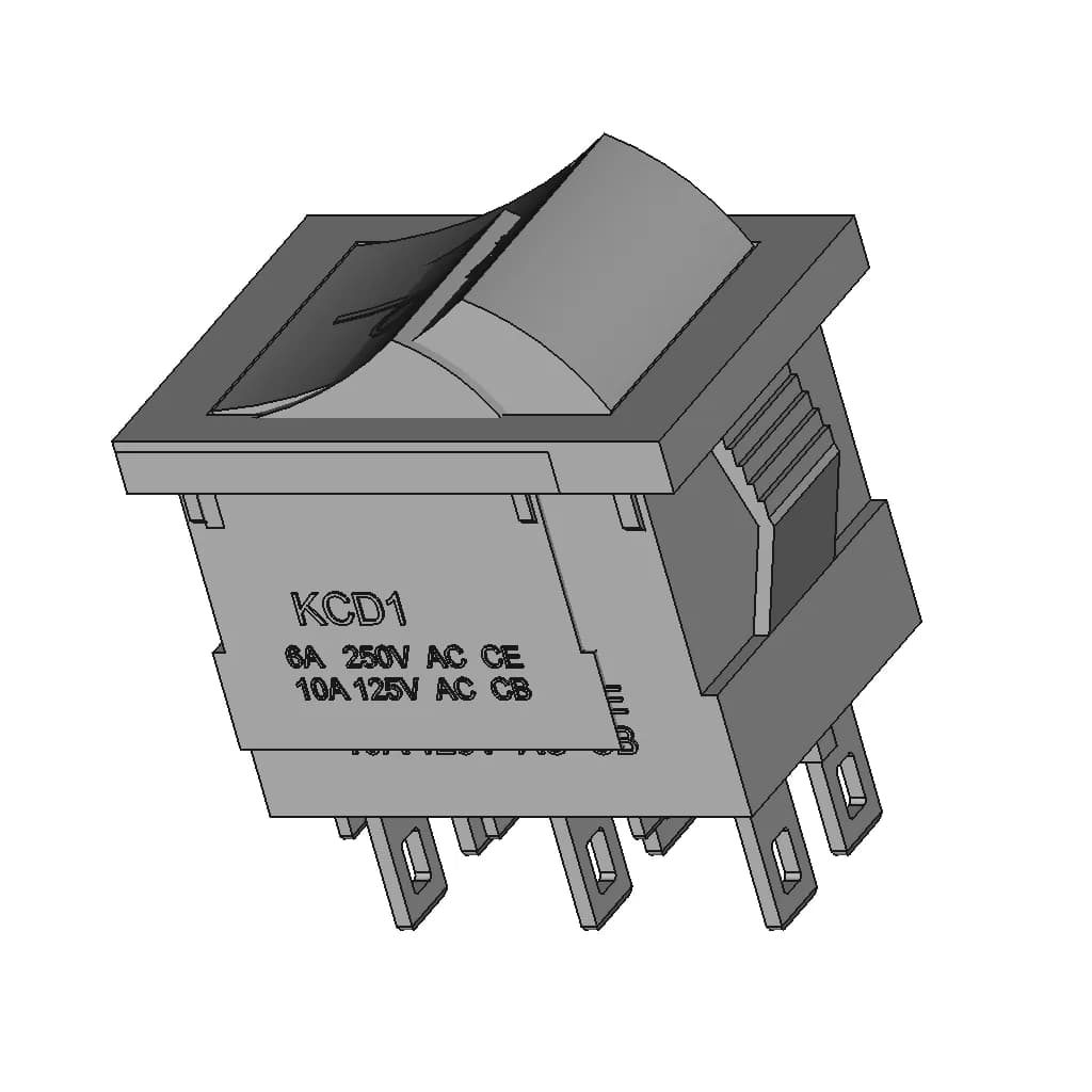 Rocker Switch Kcd 1 1 | CAD Model for Energy Systems_60_30_degree_snapshot