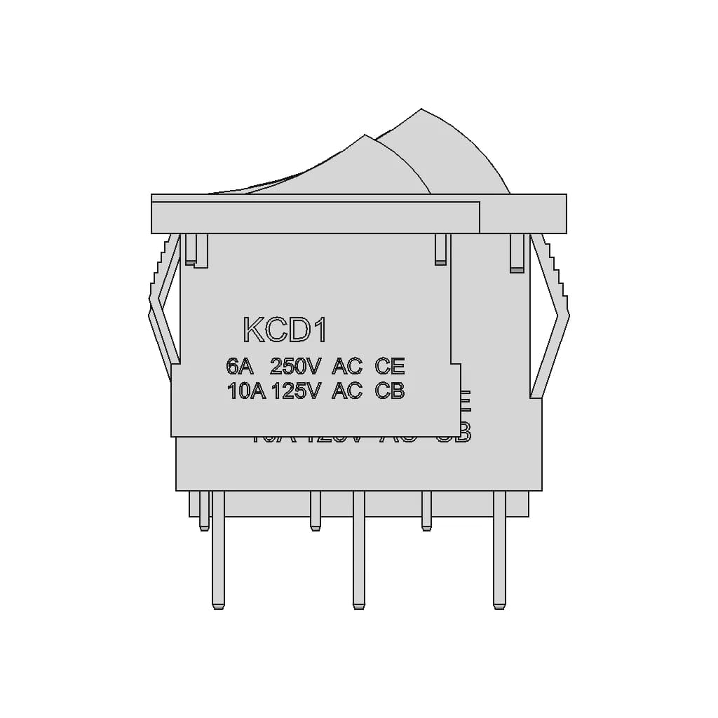 Rocker Switch Kcd 1 1 | CAD Model for Energy Systems_90_0_degree_snapshot