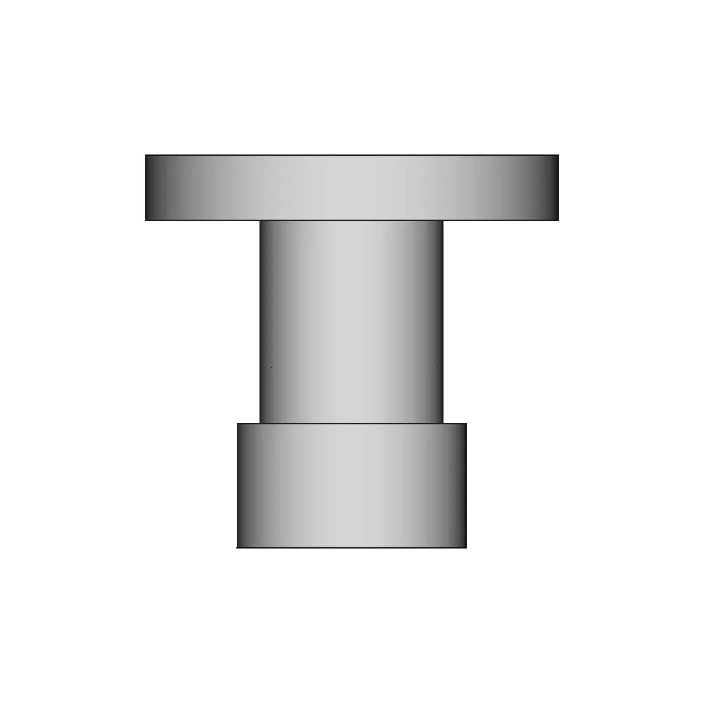 Cylindrical Flange Connector With Mounting Base 1 | Industrial CAD Design_270_0_degree_snapshot