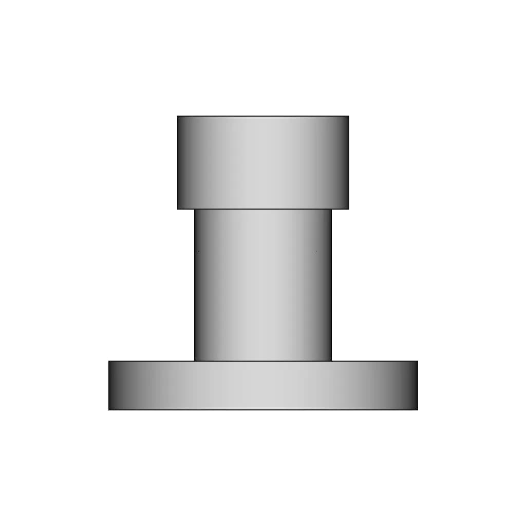 Cylindrical Flange Connector With Mounting Base 1 | Industrial CAD Design_90_0_degree_snapshot