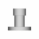 Cylindrical Flange Connector With Mounting Base 1 | Industrial CAD Design_90_0_degree_snapshot