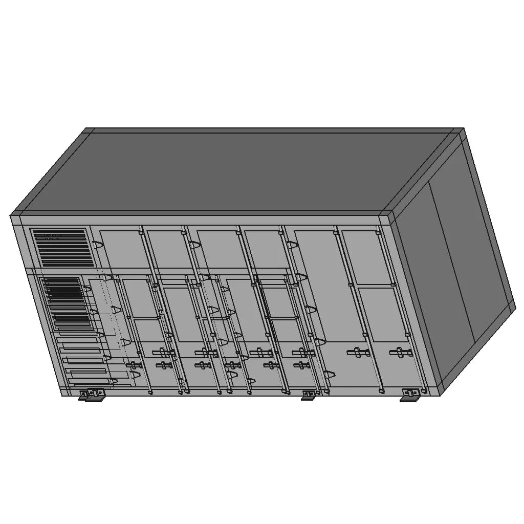 Huawei Luna2000 2 0Mwh Bess 1 | CAD Model for Energy Systems_60_30_degree_snapshot