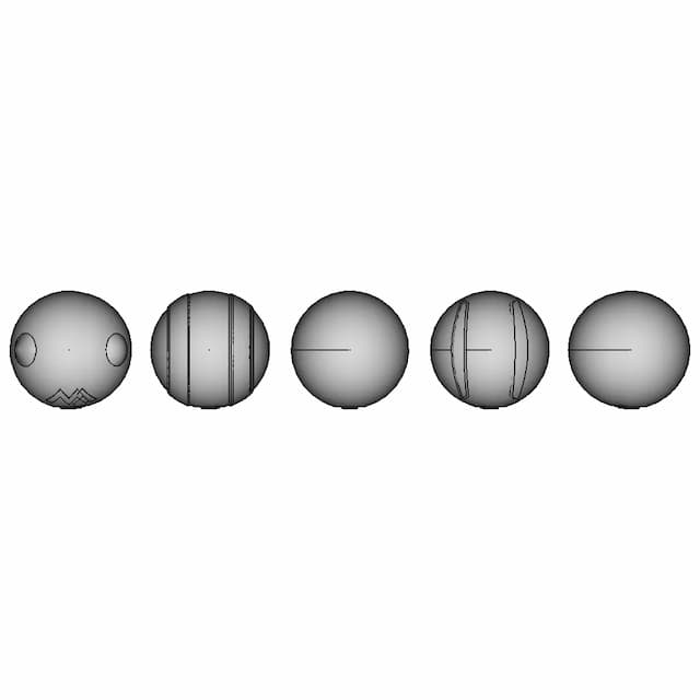 Pokeball Variants 1 | Industrial CAD Design