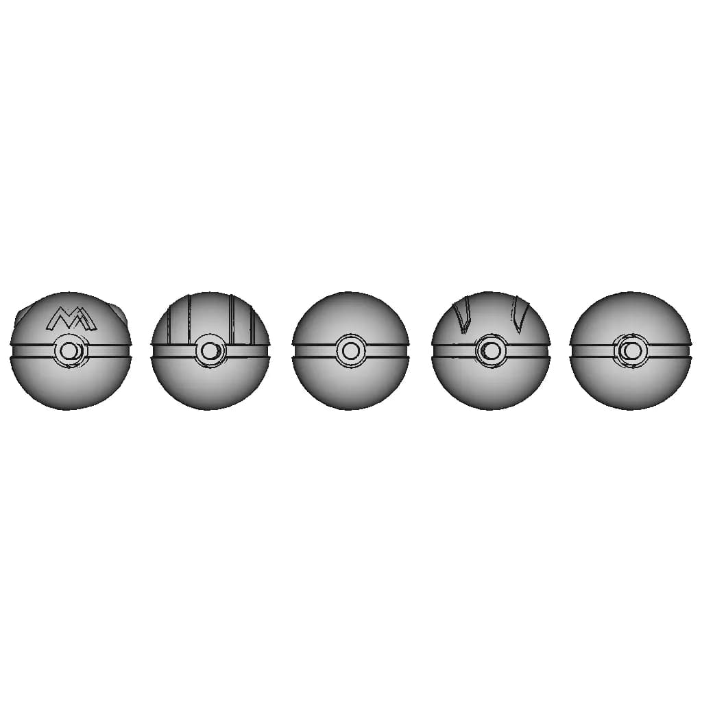 Pokeball Variants 1 | Industrial CAD Design_90_0_degree_snapshot