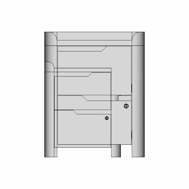 Bedside Table 26 | Industrial CAD Design