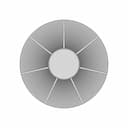 3D Model Of Curved Blade Impeller For Fluid | Industrial CAD Design_0_0_degree_snapshot