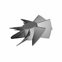 3D Model Of Curved Blade Impeller For Fluid | Industrial CAD Design_60_30_degree_snapshot