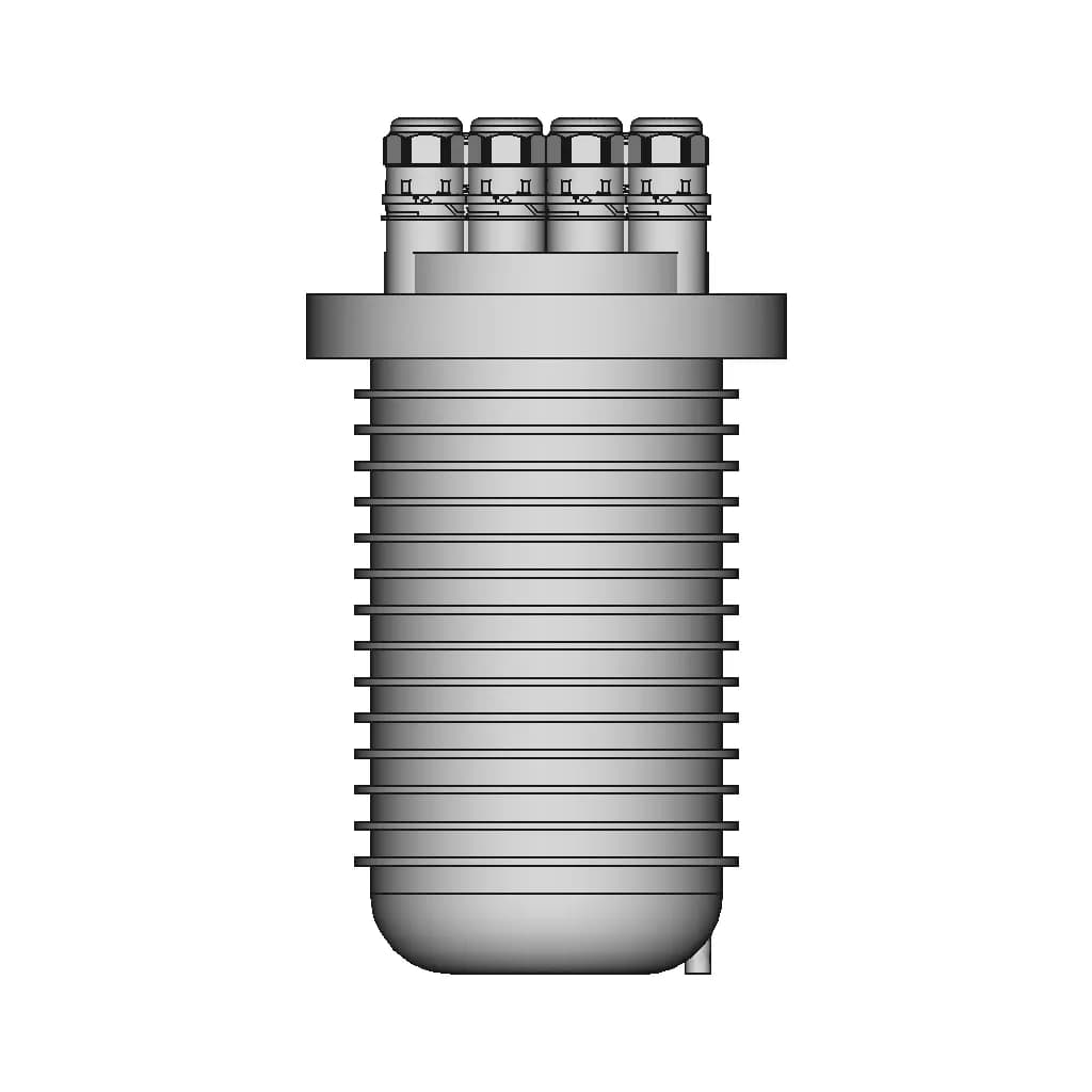 Muffola Punto Terminazione Arretrato Fibra Ottica Pfp 1 | CAD Model for Energy Systems_270_0_degree_snapshot