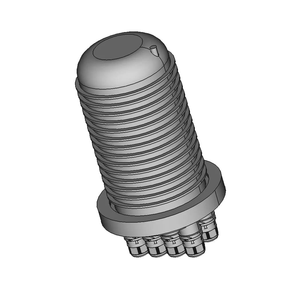 Muffola Punto Terminazione Arretrato Fibra Ottica Pfp 1 | CAD Model for Energy Systems_60_30_degree_snapshot