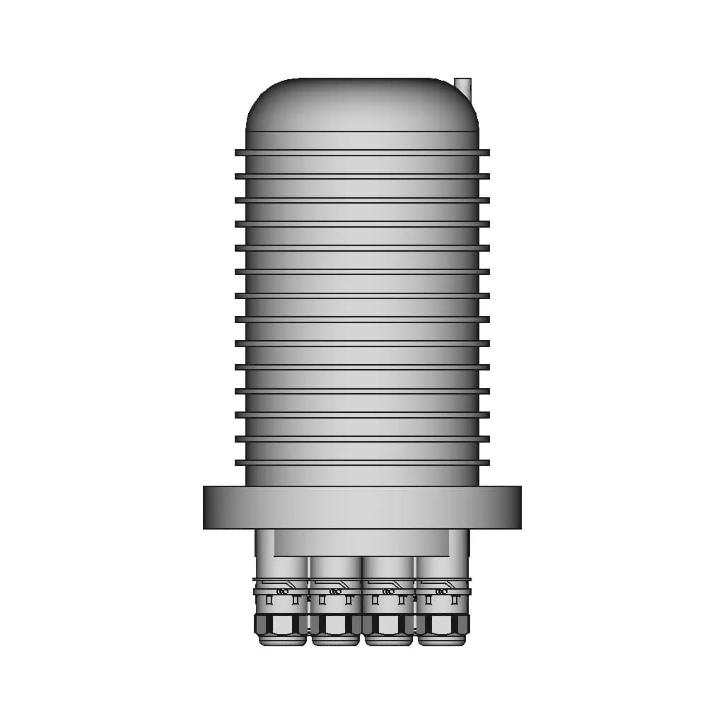 Muffola Punto Terminazione Arretrato Fibra Ottica Pfp 1 | CAD Model for Energy Systems_90_0_degree_snapshot