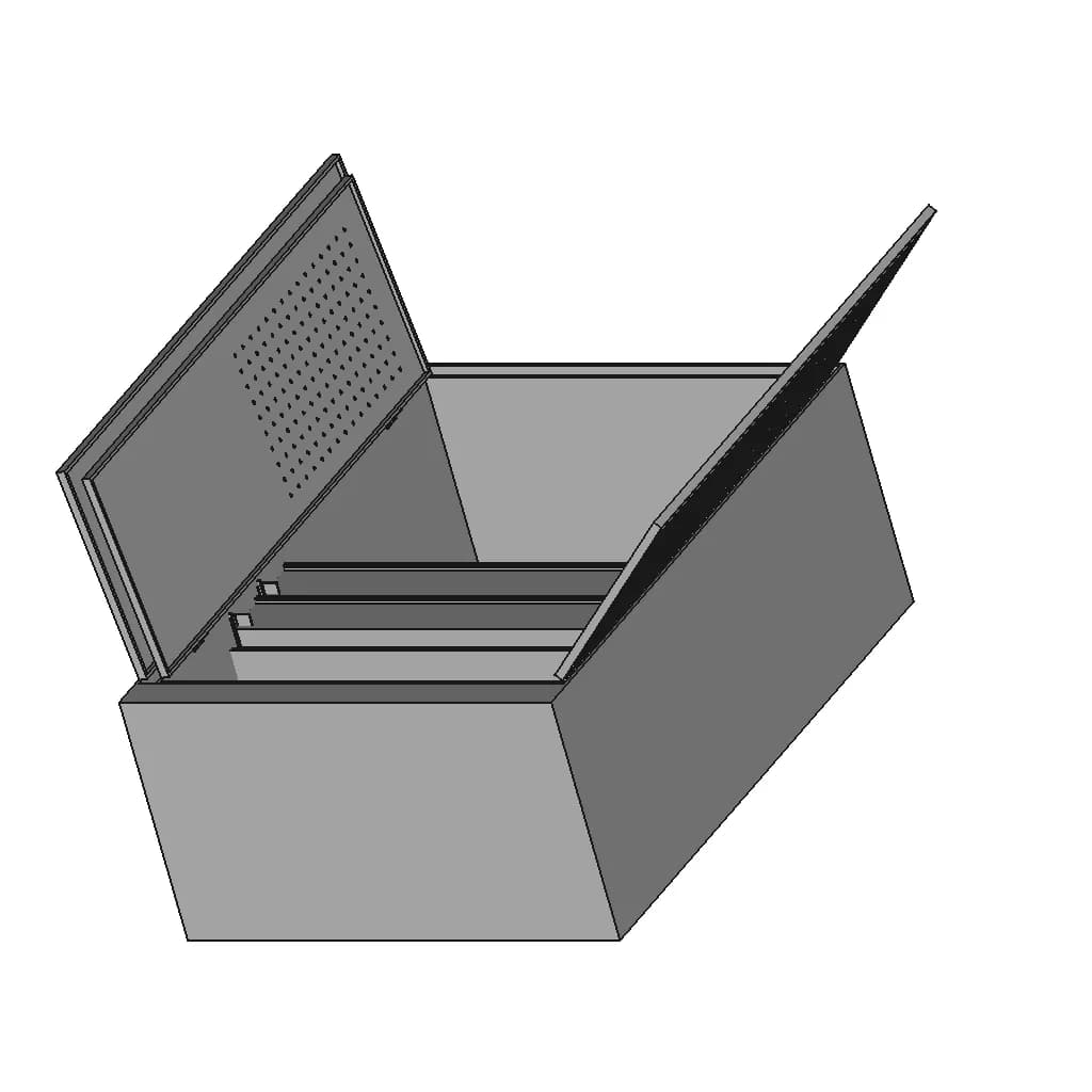 Workshop Tool Locker Cabinet 1 | Industrial CAD Design_60_30_degree_snapshot