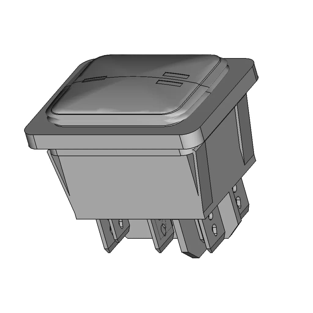 Rocker Switch Kcd4 203 1 | CAD Model for Energy Systems_60_30_degree_snapshot