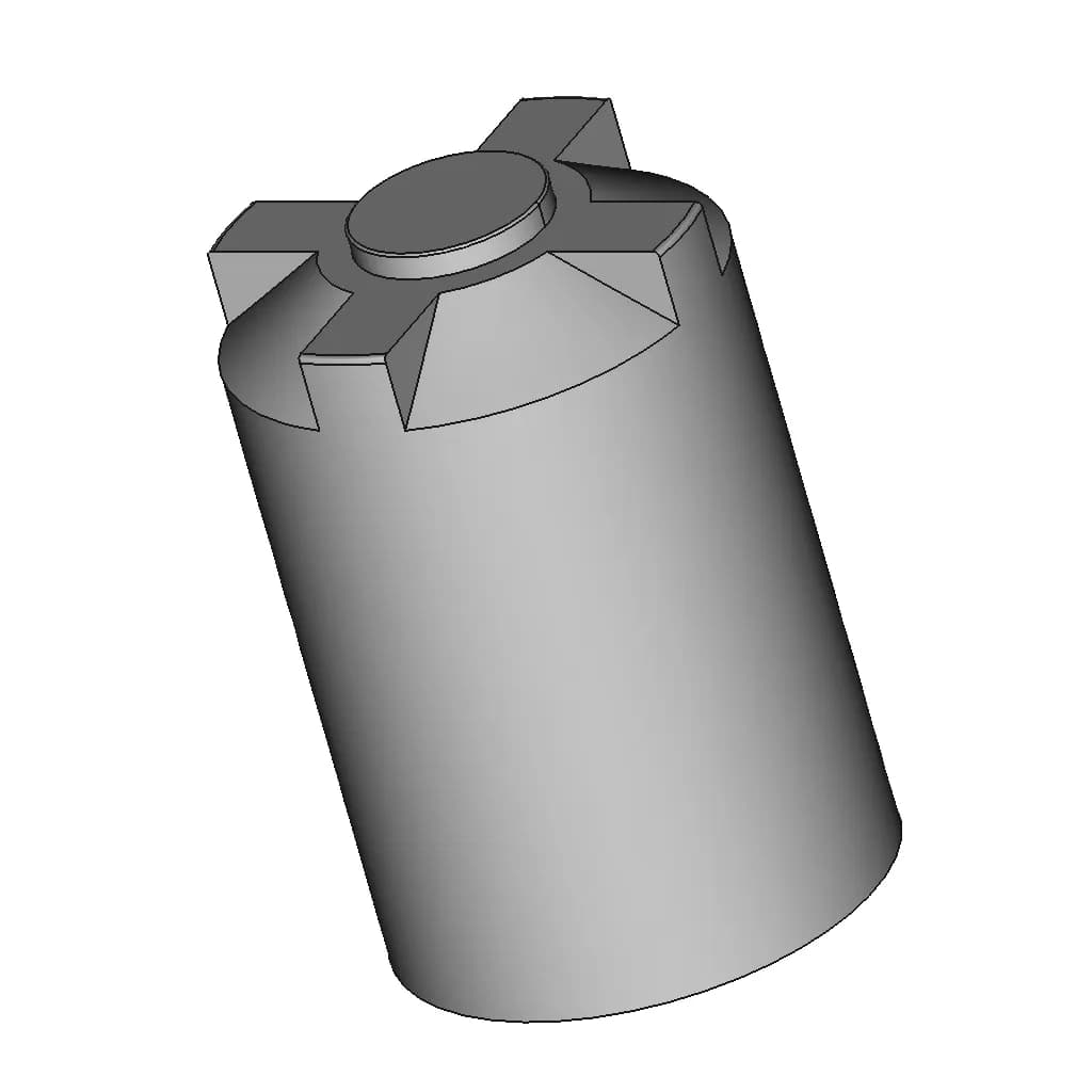 Water Tank 5000L Real Size 1 | CAD Model for Energy Systems_60_30_degree_snapshot