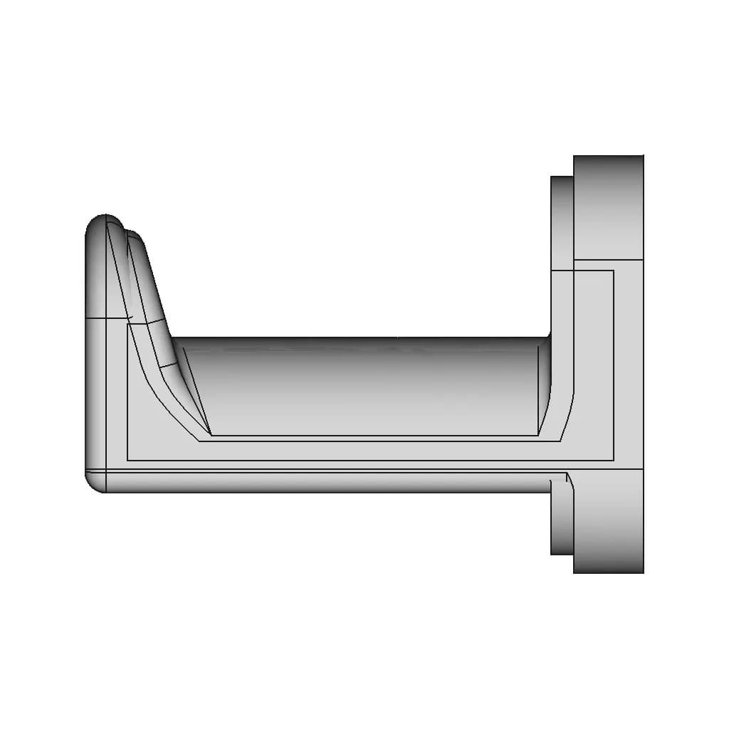 Working Headphones Holder 1 | CAD Model for Energy Systems_90_0_degree_snapshot