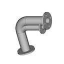 90 Degree Flanged Pipe Elbow 1 | Industrial CAD Design_60_30_degree_snapshot
