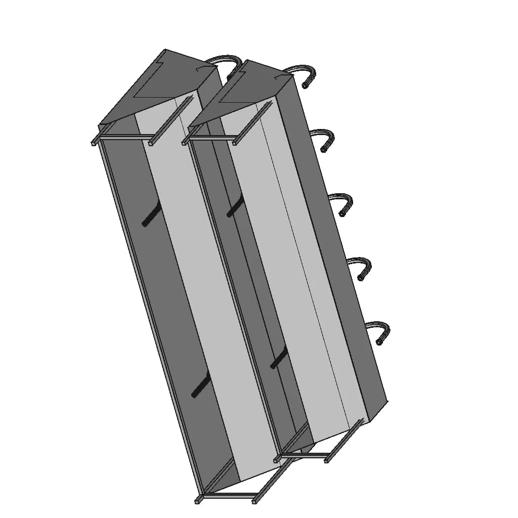 Stainless Steel Industrial Sink 1 | Industrial CAD Design_60_30_degree_snapshot