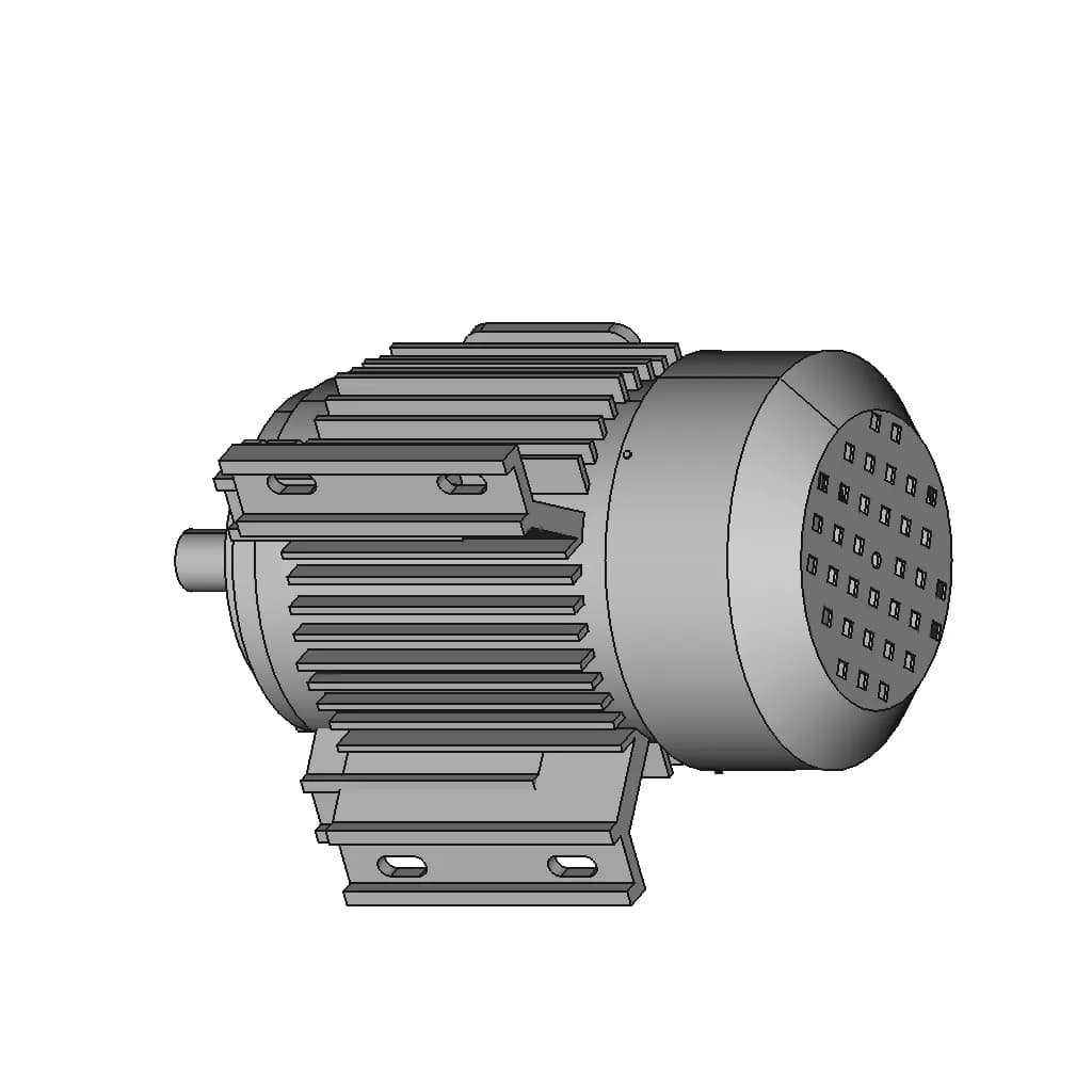Ac Motor 42 | CAD Model for Energy Systems_60_30_degree_snapshot
