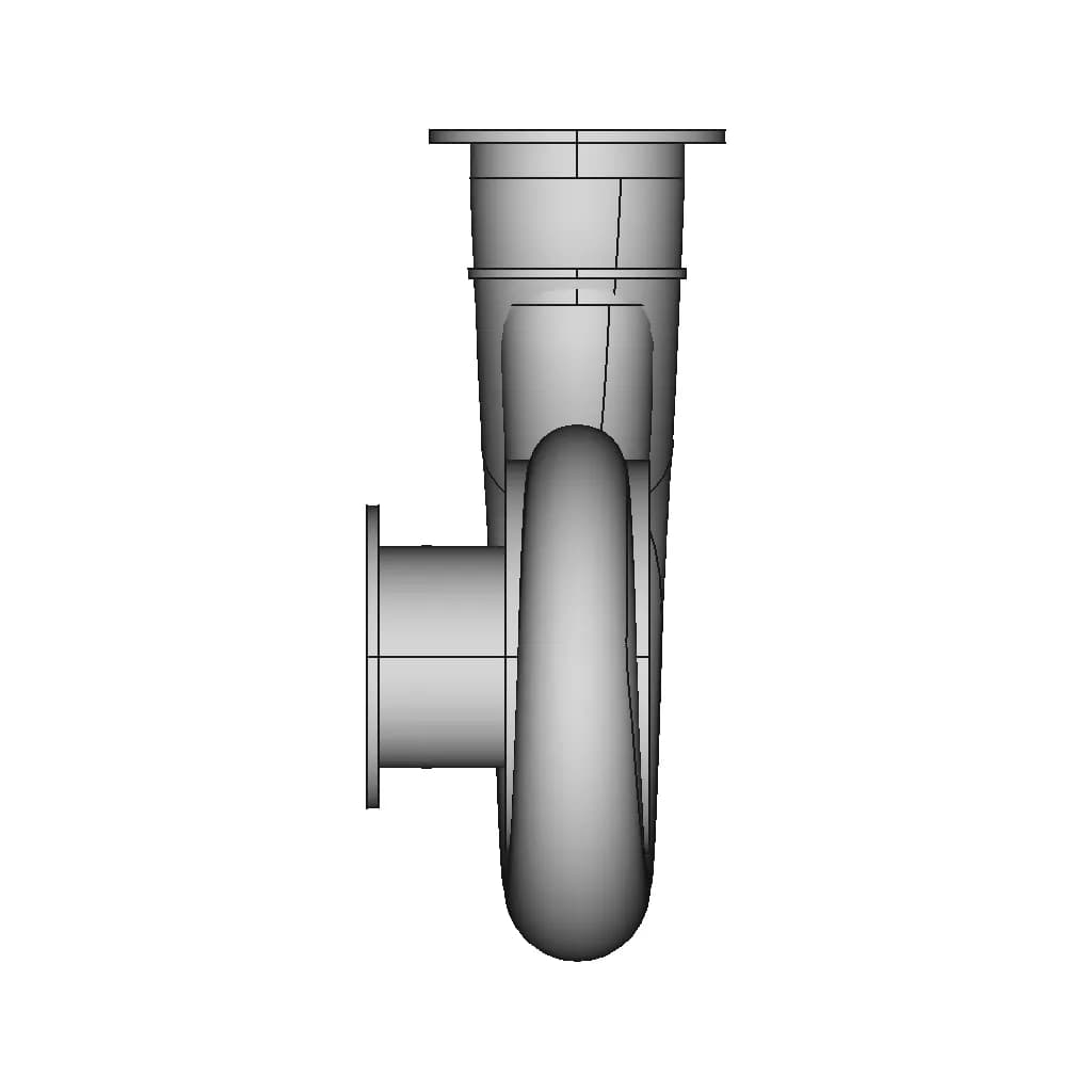 Volute Type Centrifugal Pump 1 | CAD Model for Energy Systems_0_90_degree_snapshot