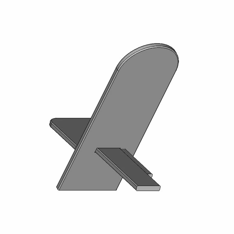 Simple Chair 3 1 | Industrial CAD Design