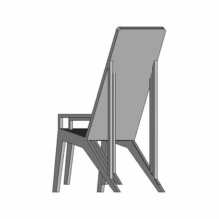 Simple Chair 1 1 | Industrial CAD Design