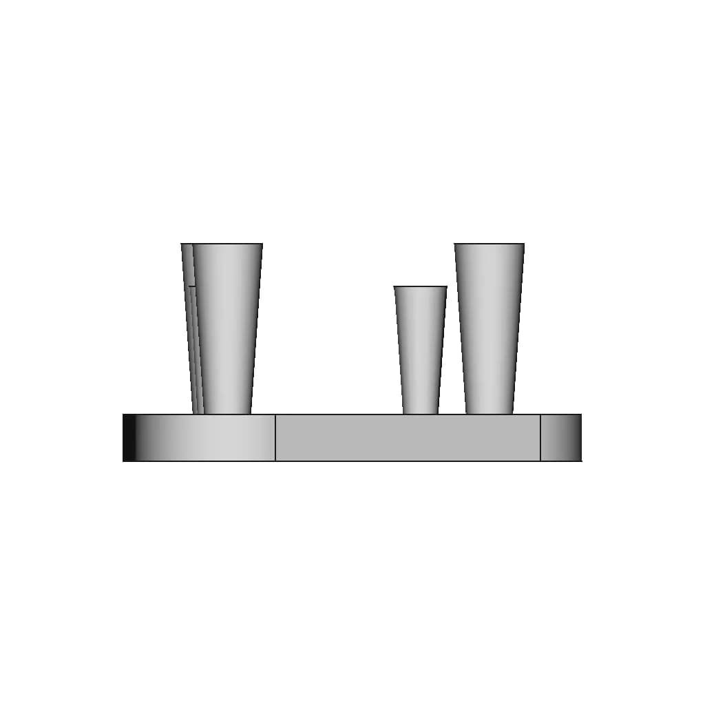 Modern Triangular Stool Minimalist Design With Bold Colors | Industrial CAD Design_270_0_degree_snapshot