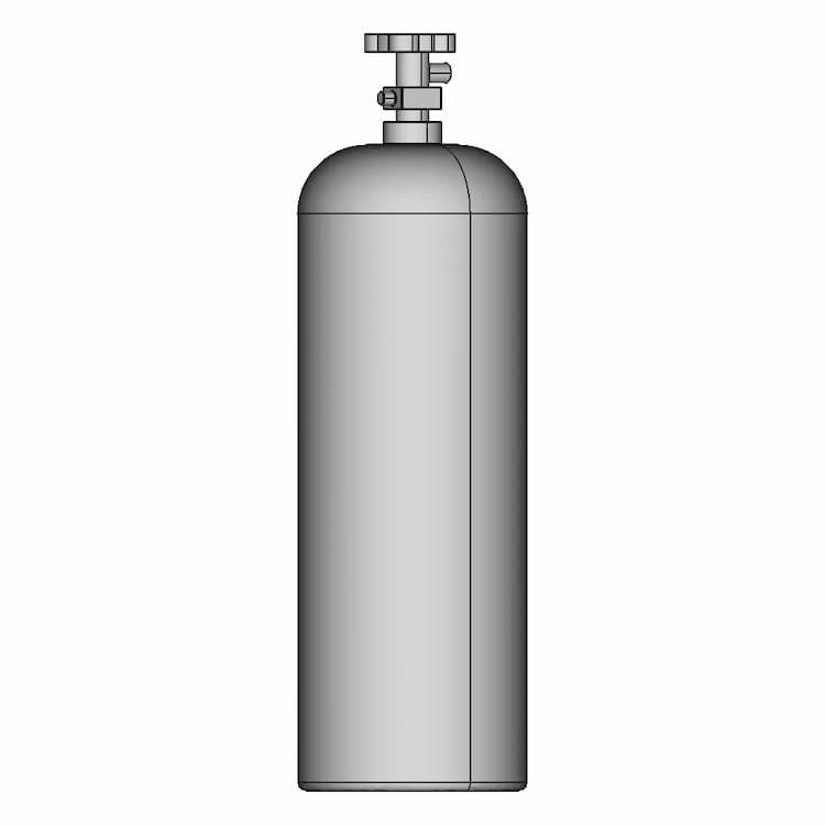 5Lb Co2 Tank 1 | Industrial CAD Design