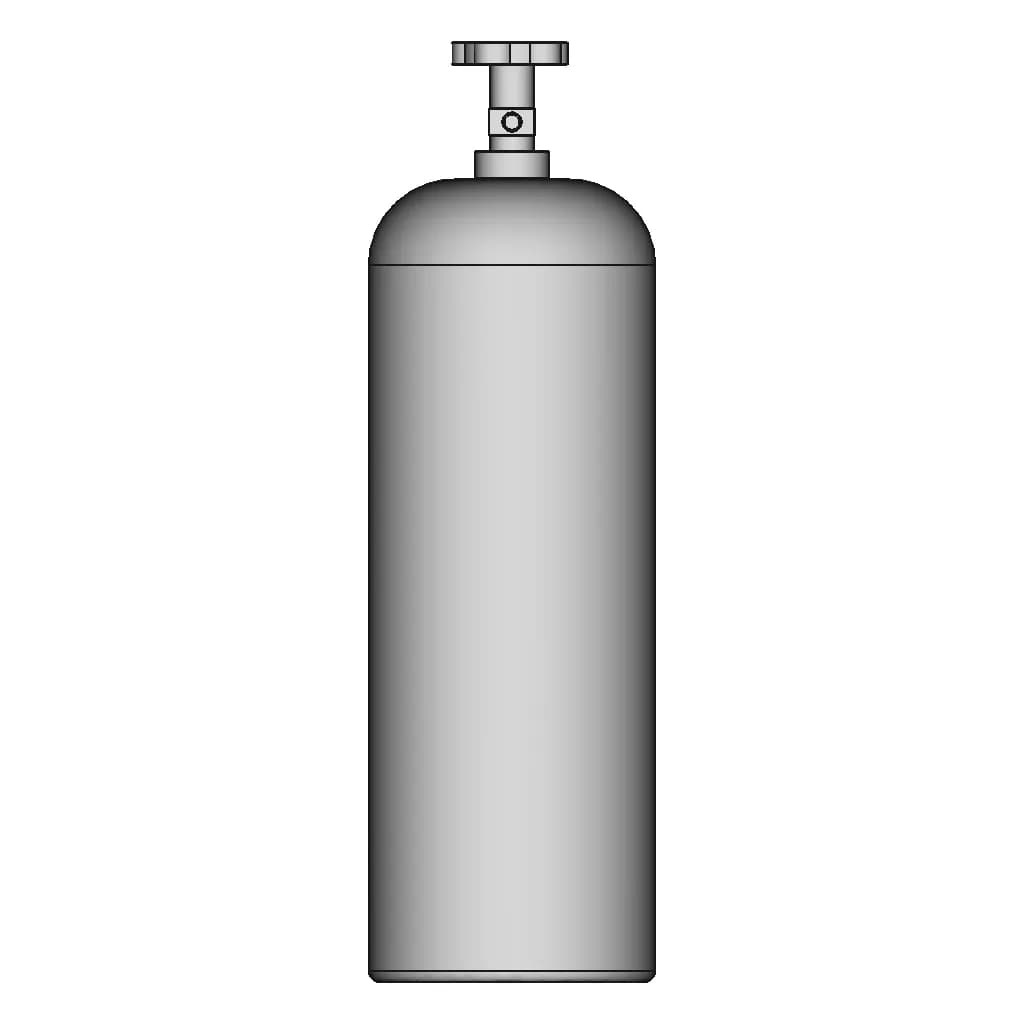 5Lb Co2 Tank 1 | Industrial CAD Design_0_90_degree_snapshot
