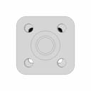 Cylindrical Flange Mount With Threaded Base 1 | Industrial CAD Design_0_0_degree_snapshot