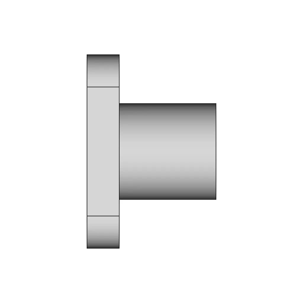 Cylindrical Flange Mount With Threaded Base 1 | Industrial CAD Design_0_270_degree_snapshot