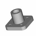 Cylindrical Flange Mount With Threaded Base 1 | Industrial CAD Design_60_30_degree_snapshot